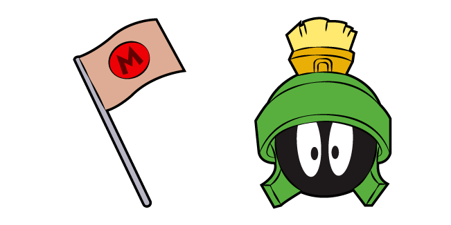 Looney Tunes Marvin the Martian and Flag