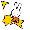 Miffy & Friends Miffy on Shooting Star and Moon pointer