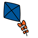 Miffy & Friends Miffy with a Balloon and a Kite pointer