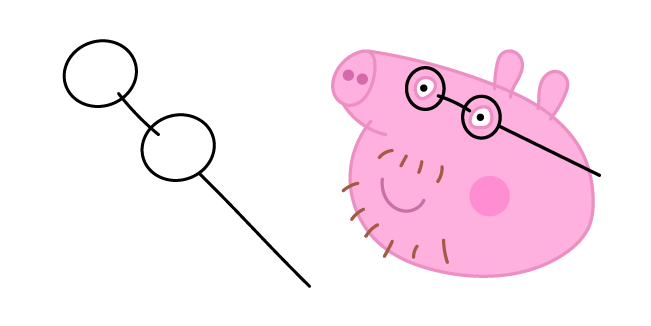 Peppa Pig Daddy Pig and Glasses