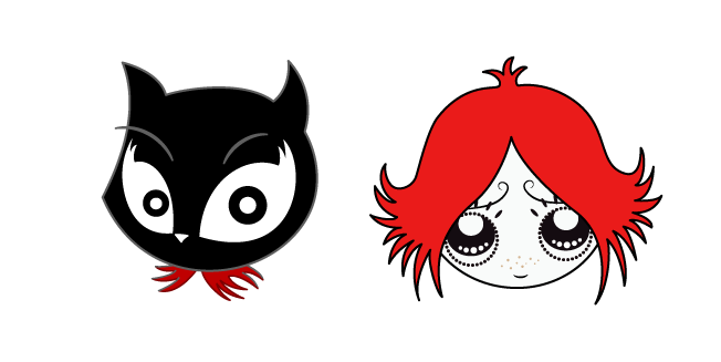 Ruby Gloom Ruby and Doom Kitty