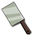 The Gaslight District Ken the Butcher and a Cleaver Knife pointer