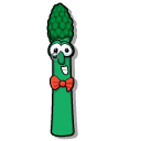 VeggieTales Archibald Asparagus and his Bow Tie cursor