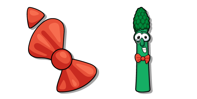 VeggieTales Archibald Asparagus and his Bow Tie