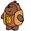 We Bare Bears Hot Dog Grizzly cursor