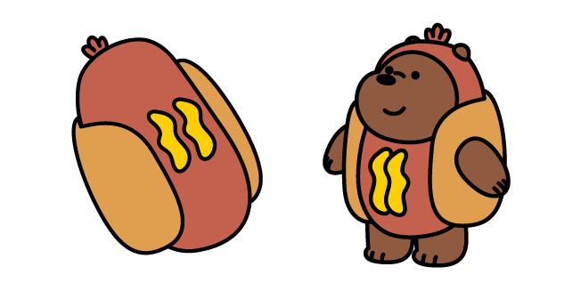 We Bare Bears Hot Dog Grizzly