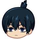 Chibi Chainsaw Man Aki Hayakawa and Fox Devil cursor