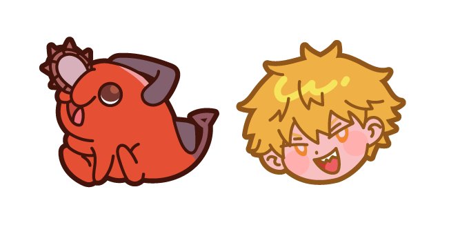 Chibi Chainsaw Man Denji and Pochita