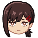 Chibi Chainsaw Man Kobeni and a Knife cursor