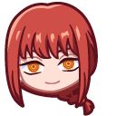 Chibi Chainsaw Man Makima and Crow cursor