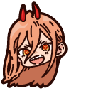 Chibi Chainsaw Man Power and Blood Scythe cursor