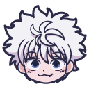 Chibi Hunter x Hunter Killua Zoldyck and Skateboard cursor