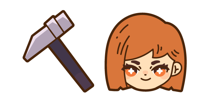 Chibi Jujutsu Kaisen Nobara Kugisaki and Hammer