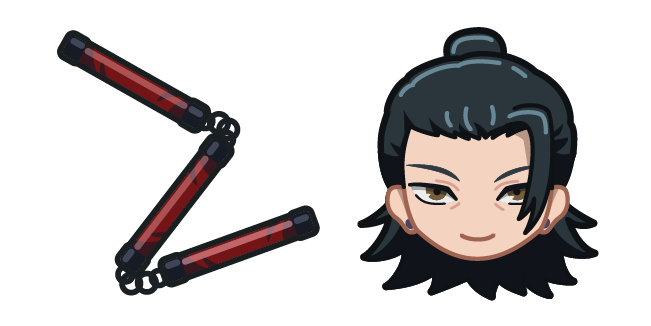 Chibi Jujutsu Kaisen Suguru Geto and Nunchucks