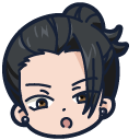Chibi Jujutsu Kaisen Suguru Geto and Takoyaki Ball cursor