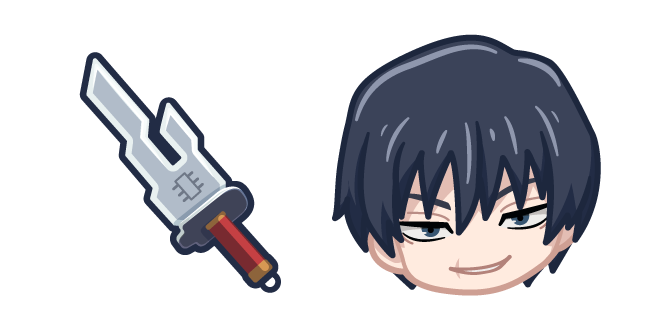 Chibi Jujutsu Kaisen Toji Fushiguro and Blade