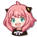 Chibi Spy x Family Anya Forger and Chimera cursor
