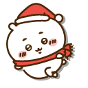 Chiikawa and Momonga in Christmas Outfits pointer