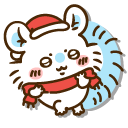 Chiikawa and Momonga in Christmas Outfits cursor
