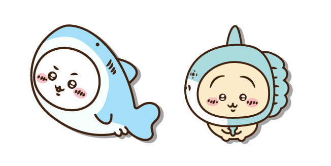 Chiikawa Shark and Usagi Sunfish