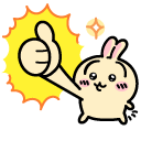 Kawaii Chiikawa Happy Usagi cursor