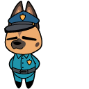 Chikn Nuggit German Shepherd Police Dog cursor