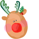 Christmas Aquarelle Snowman and Deer cursor