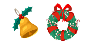 Christmas Bell and Wreath