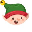 Christmas Elf and Santa Claus pointer