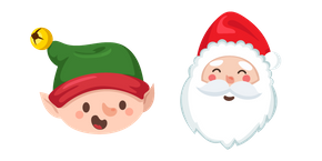Christmas Elf and Santa Claus
