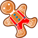 Christmas Gingerbread Tree and Man cursor