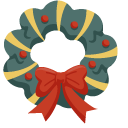 Christmas Glove and Wreath cursor