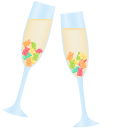 Christmas Kids Champagne cursor