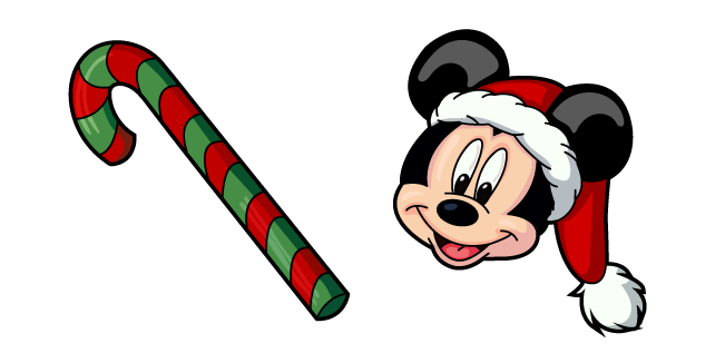 Christmas Mickey Mouse and Candy Cane