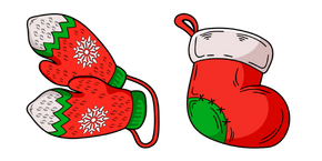 Christmas Mittens and Stocking