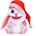 Christmas Rabbit cursor
