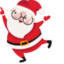 Christmas Santa and Present pointer