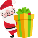 Christmas Santa and Present cursor