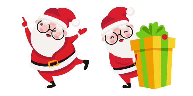 Christmas Santa and Present