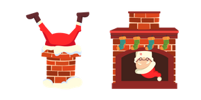 Christmas Santa Stuck in Chimney