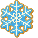 Christmas Snowman Cookie and Snowflake Cookie cursor