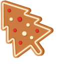 Christmas Tree and Snowman Cookies pointer