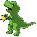 Christmas Tree and T-Rex cursor