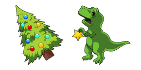 Christmas Tree and T-Rex