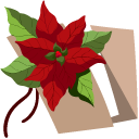 Christmas Wish List with Poinsettia cursor