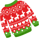 Ugly Christmas Sweater and Hat cursor