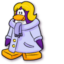 Club Penguin Dot the Disguise Gal and Spy Phone cursor