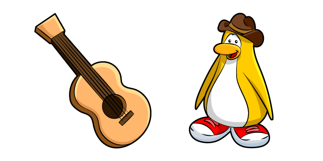 Club Penguin Franky and Guitar