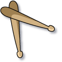 Club Penguin G Billy and Drumsticks pointer