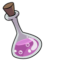Club Penguin Gary and a Potion Flask pointer